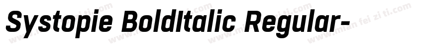 Systopie BoldItalic Regular字体转换